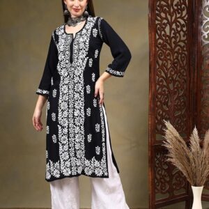 ANAYA Chikankari Modal Kurtas