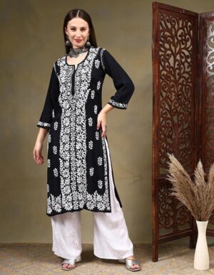 ANAYA Chikankari Modal Kurtas