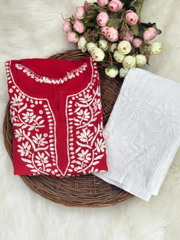HAYA Chikankari Rayon Kurta