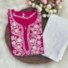 HAYA Chikankari Rayon Kurta