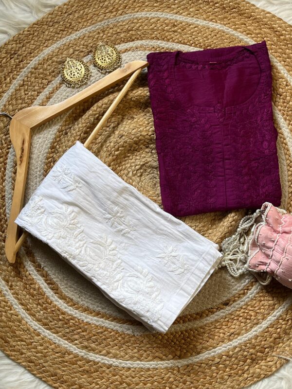 Noor Chanderi chikankari Kurtas