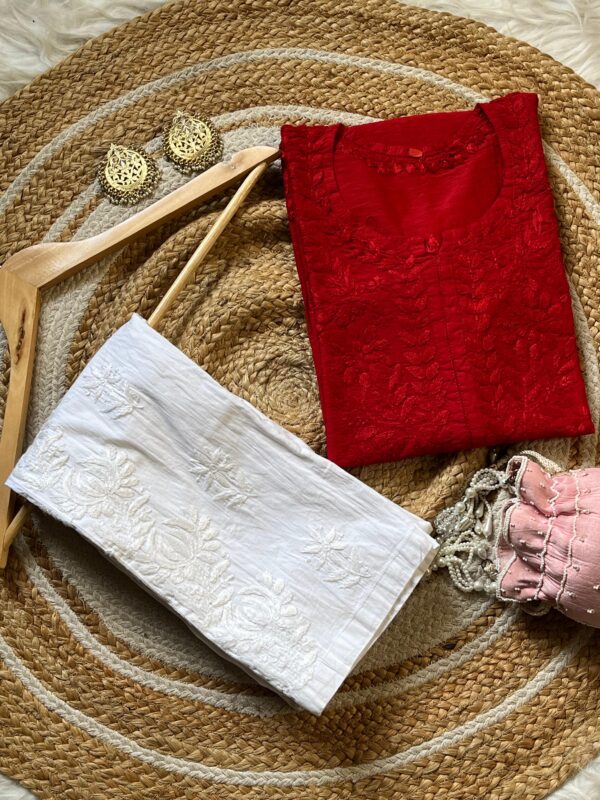 Noor Chanderi chikankari Kurtas