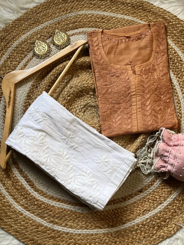 Noor Chanderi chikankari Kurtas