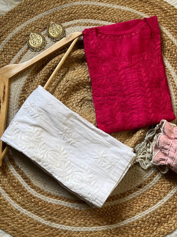 Noor Chanderi chikankari Kurtas