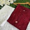 FIZA Rayon Chikankari Mukaish Work Kurta
