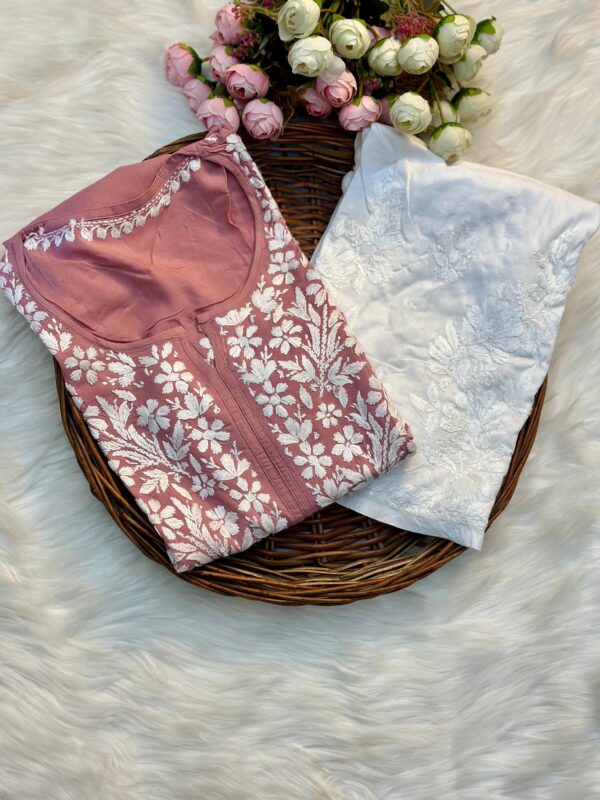 DUA Chikankari Modal Kurta