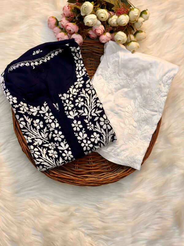 DUA Chikankari Modal Kurta
