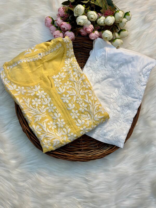 DUA Chikankari Modal Kurta