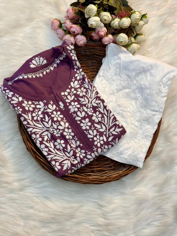 DUA Chikankari Modal Kurta