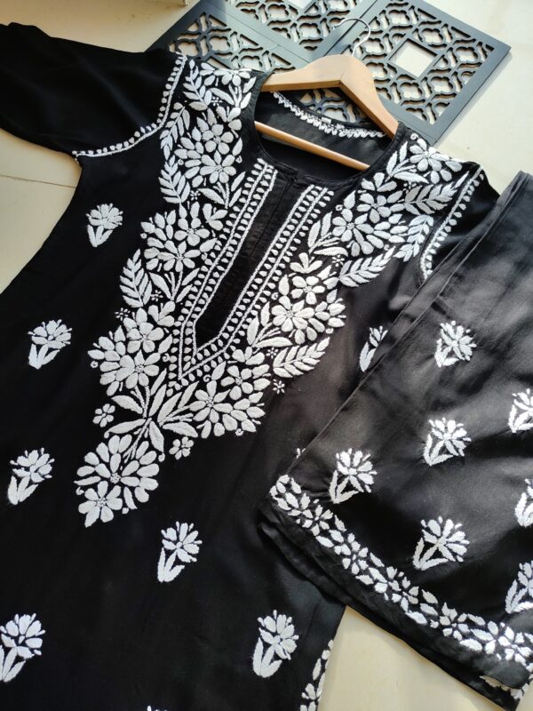 ZAINAB Chikankari Rayon Kurta Set