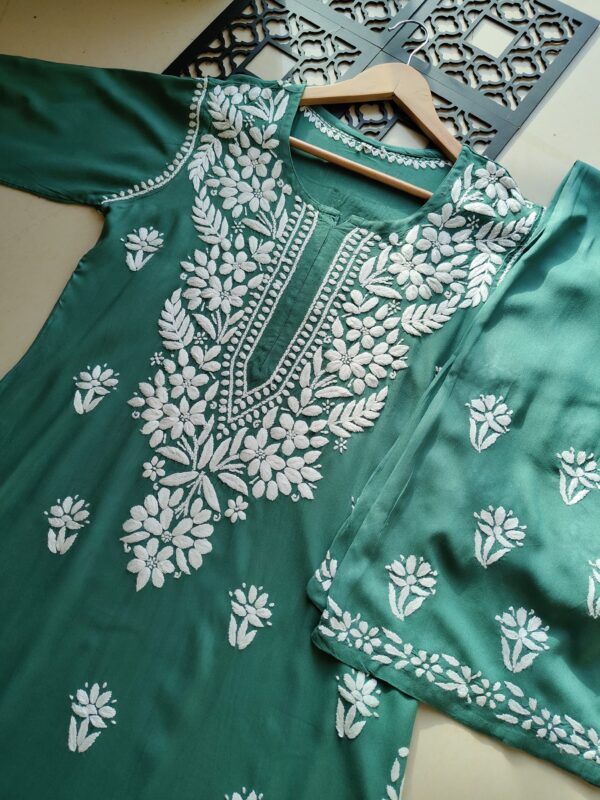ZAINAB Chikankari Rayon Kurta Set