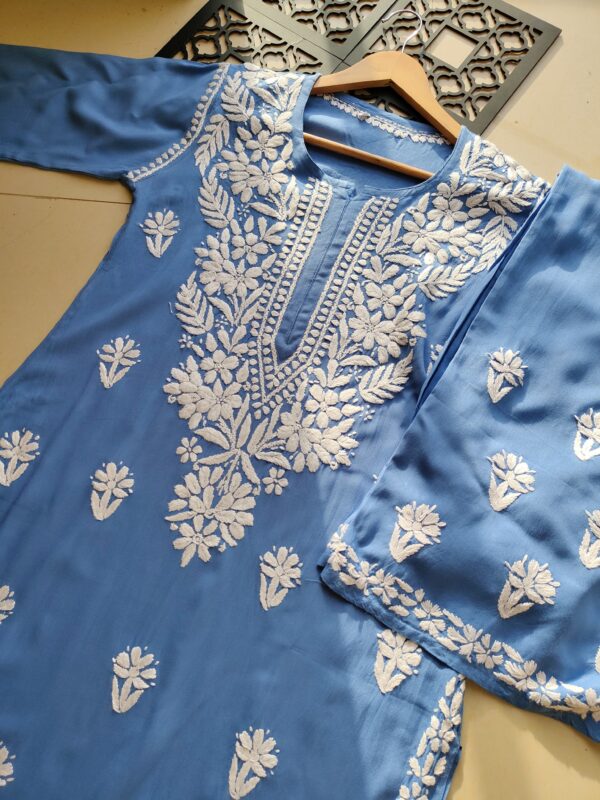 ZAINAB Chikankari Rayon Kurta Set