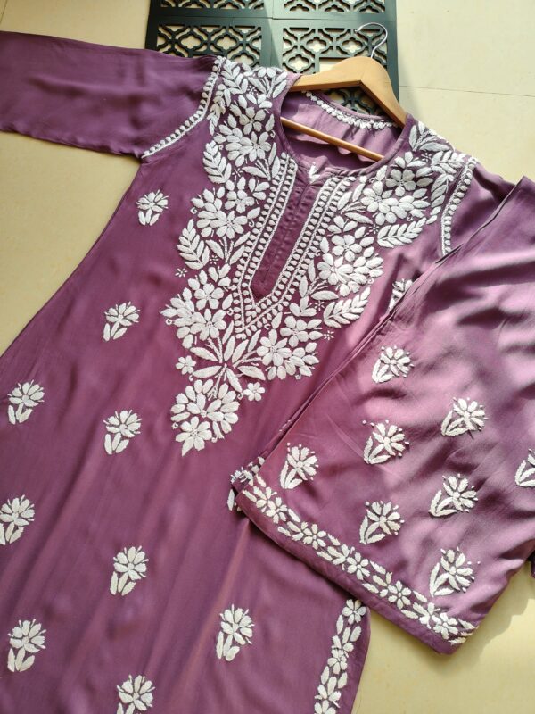 ZAINAB Chikankari Rayon Kurta Set