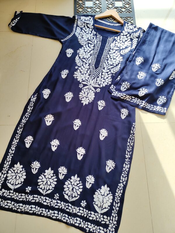 ZAINAB Chikankari Rayon Kurta Set
