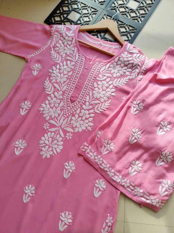 ZAINAB Chikankari Rayon Kurta Set