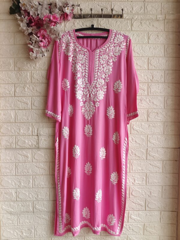 RAHAT Chikankari Rayon Kurta