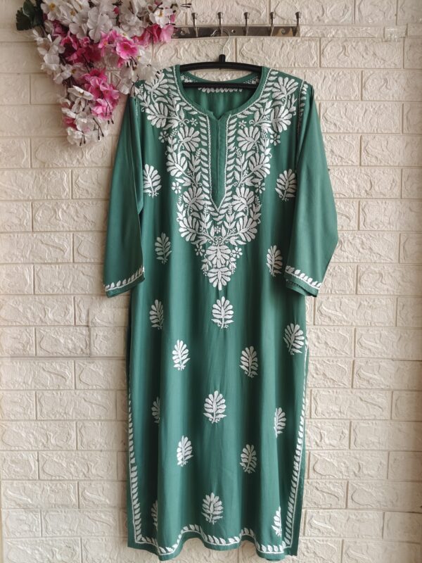 RAHAT Chikankari Rayon Kurta