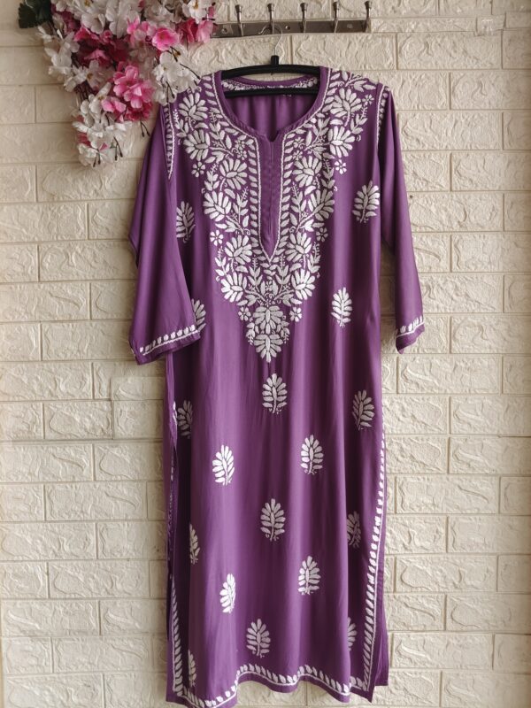 RAHAT Chikankari Rayon Kurta