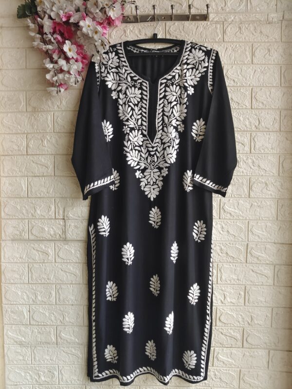 RAHAT Chikankari Rayon Kurta