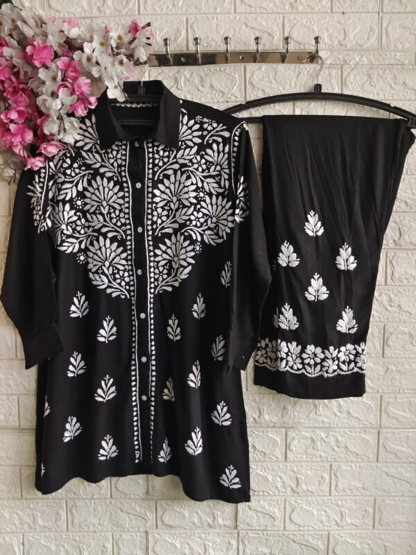 HAYA Chikankari Rayon Co-ord Set