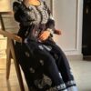 HUSNA Chikankari Rayon Gown