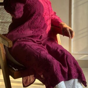ZOHRA Chikankari Modal Kurta