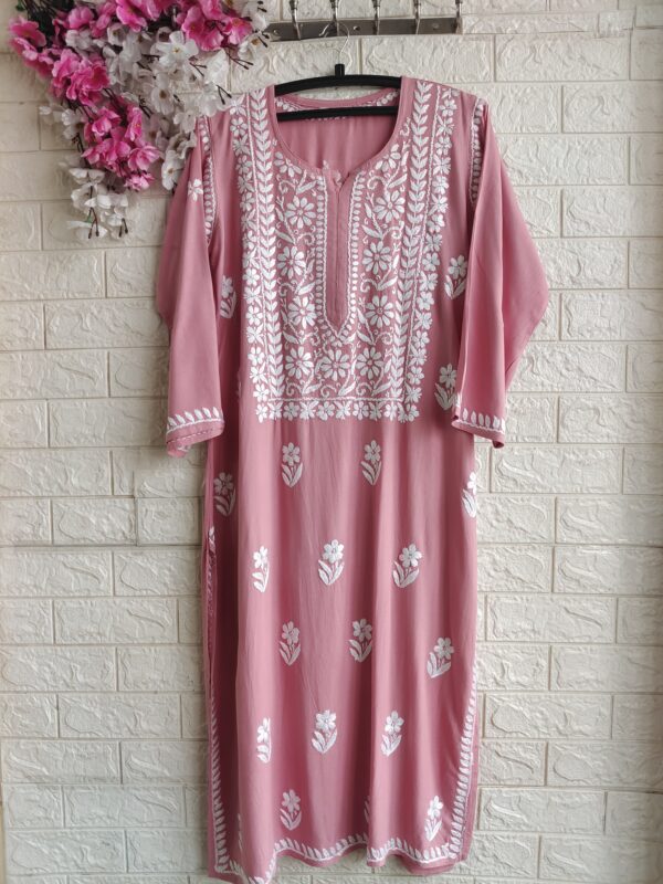 HIFZA Rayon Chikankari  Kurta