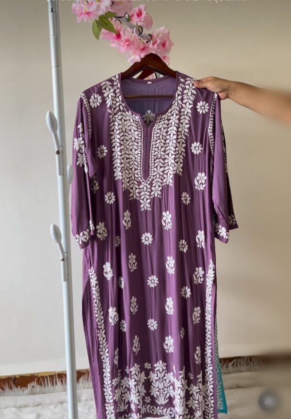 ANAM Chikankari Modal Kurta