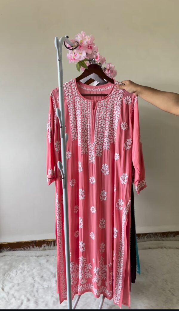 ANAM Chikankari Modal Kurta