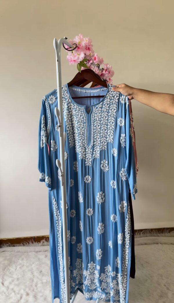 ANAM Chikankari Modal Kurta