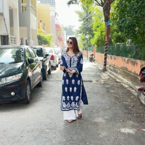 DUA Chikankari Modal Kurta