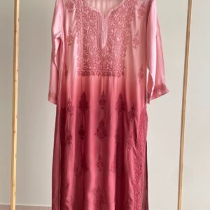 ANA Chikankari Modal Ombre Kurta