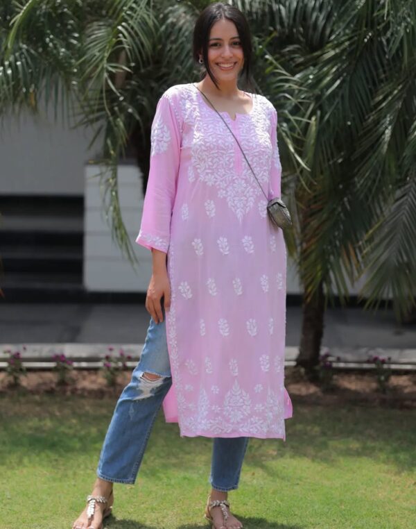 INAYA Chikankari Modal kurta