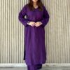 LIZA Chikankari Modal Kurta Set