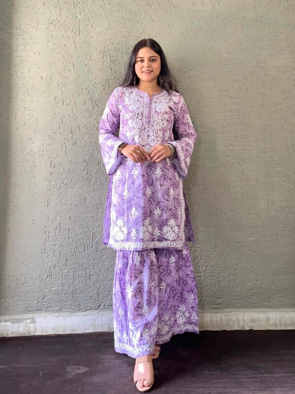 ROOP Chikankari Mul Mul Garara Set