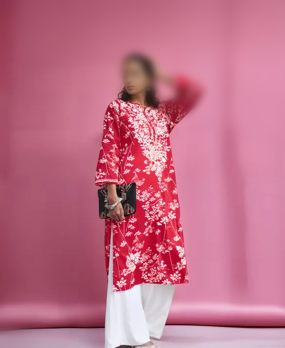 AAYAT Chikankari Mul Mul Kurta