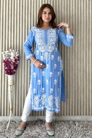 SARAH Chikankari Modal Kurta