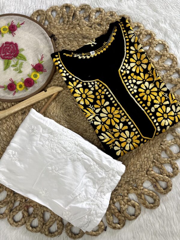 FARAH Chikankari Rayon Kurta