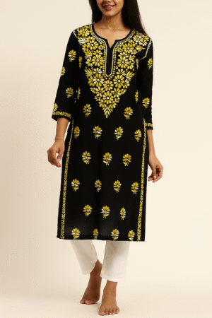 FARAH Chikankari Rayon Kurta