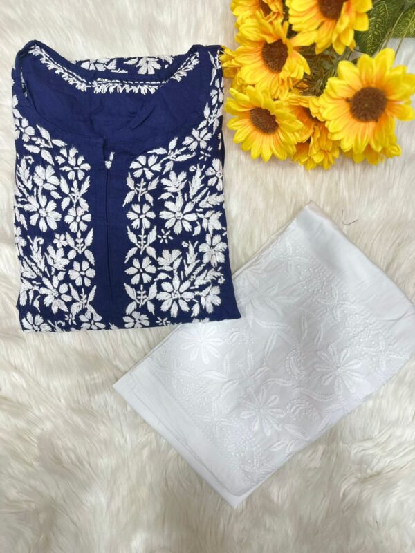 HUSNA Rayon Chikankari Kurta