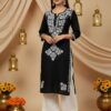 HUSNA Rayon Chikankari Kurta