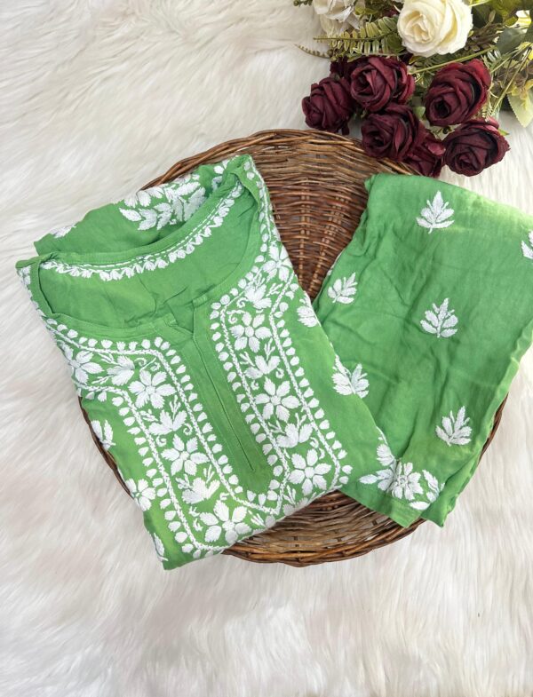 MAYRA Premium Rayon Chikankari Kurta Set