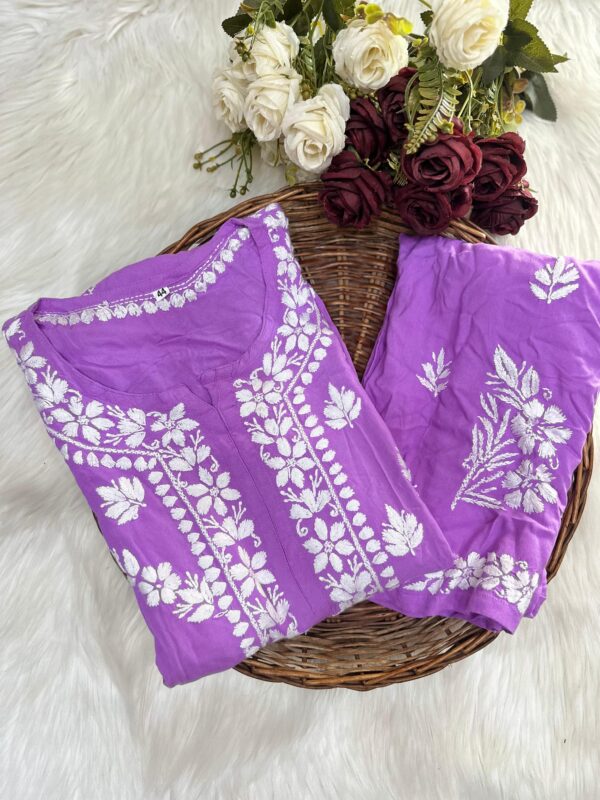 MAYRA Premium Rayon Chikankari Kurta Set
