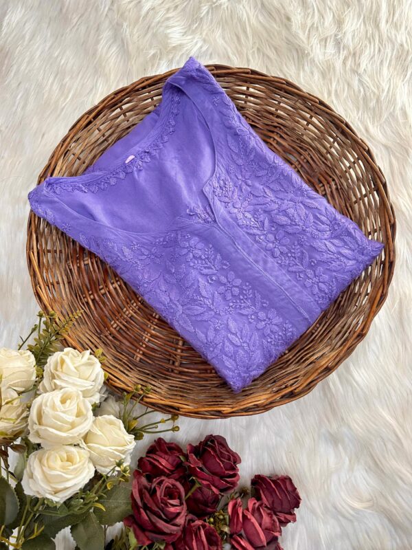 DANIYA Rayon Chikankari Kurta