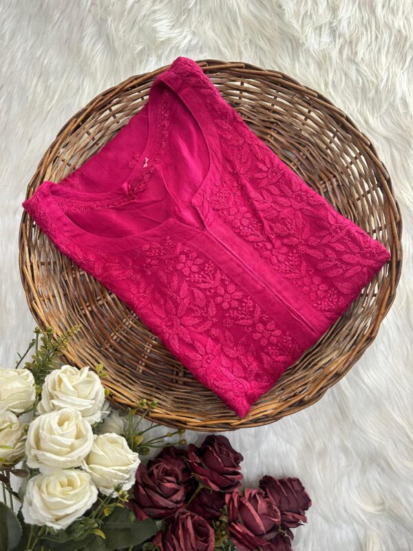 DANIYA Rayon Chikankari Kurta