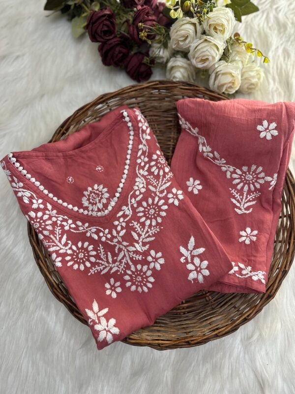 PREMIUM Rayon Chikankari Kurta Set