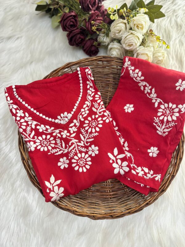 PREMIUM Rayon Chikankari Kurta Set