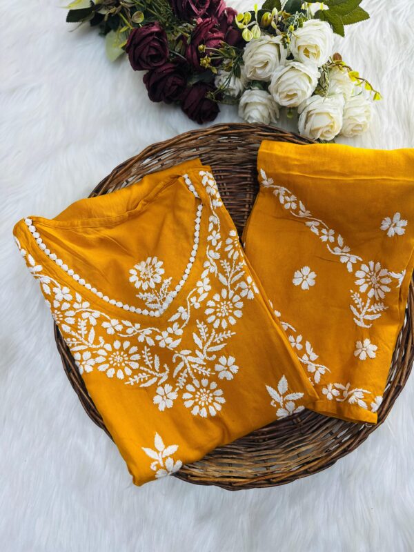 PREMIUM Rayon Chikankari Kurta Set
