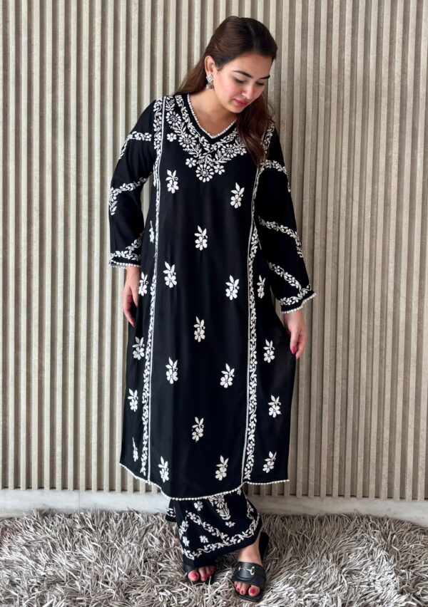 PREMIUM Rayon Chikankari Kurta Set