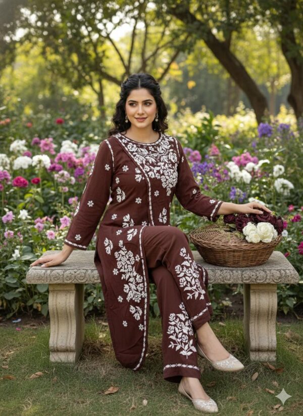 PREMIUM Rayon Front open Kurta and Pant Set